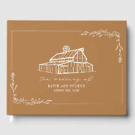 Rustic Barn Goldenrod Farm Wedding Gästebuch