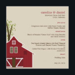 Rustic Barn Wedding Menu Card Menükarte<br><div class="desc">Diese einzigartige,  moderne und romantische Hochzeitskollektion von Berry Berry Sweet wird Ihnen helfen,  die fabelhafte Scheunenhochzeit,  von der Sie schon immer geträumt haben,  zu genießen. Design © berryberryswey.com</div>