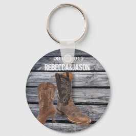 Rustic Barn Wood Western Cowboy Gastgeschenk Hochz Schlüsselanhänger