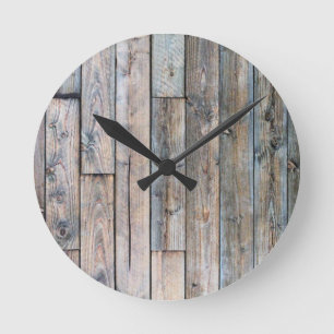 Rustic Barnwood Round Wall Clock Runde Wanduhr