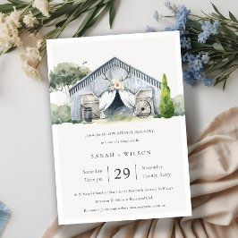 Rustic Barnyard Farm Theme Vow Renewal Einladung