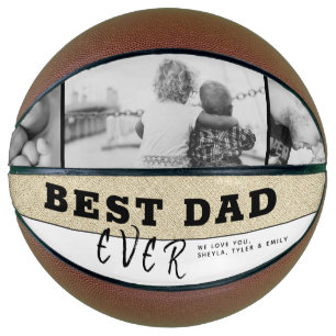 Rustic Best Dad Ever Vater-Tag 3 Foto Basketball