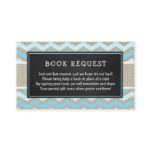 Rustic Blue Baby Shower Book Request 3656