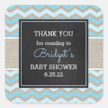 Rustic Blue Boy Baby Shower bevorzugt Aufkleber 36