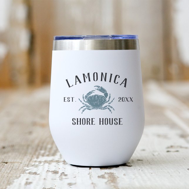 Rustic Blue Crab Personalisiert Shore House (Von Creator hochgeladen)