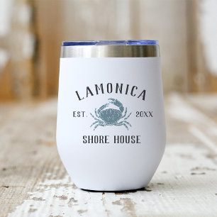 Rustic Blue Crab Personalisiert Shore House