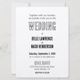 Rustic Boho Barn Wedding Einladung