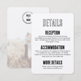 Rustic Boho Barn Wedding Einladungskarte