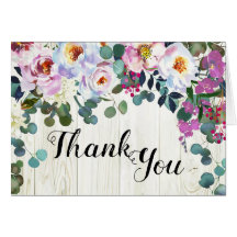 Rustic Boho Chic Peonies Floral Vielen Dank