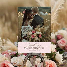 Rustic Boho Country Wedding Dankeskarte