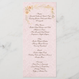 Rustic Boho Country Wedding Menükarte