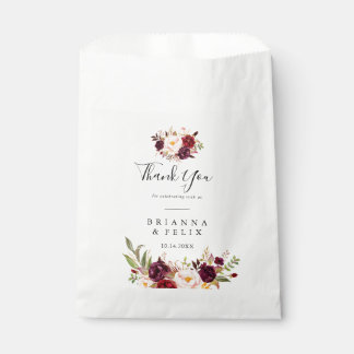 Rustic Boho farbenfrohe Flora Vielen Dank für Ihre Geschenktütchen