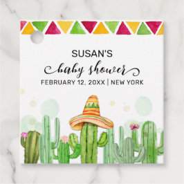 Rustic Boho Fiesta Cactus Taco 'Bout A Baby Shoote Geschenkanhänger