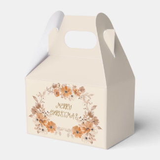 Rustic Boho Floral Christmas Favor Boxes Geschenkschachtel