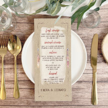 Rustic Boho Floral Kraft Wedding