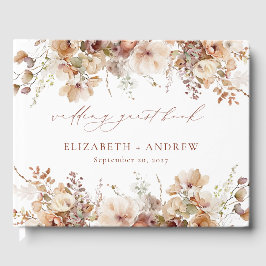 Rustic Boho Garden Blume Hochzeit Gästebuch
