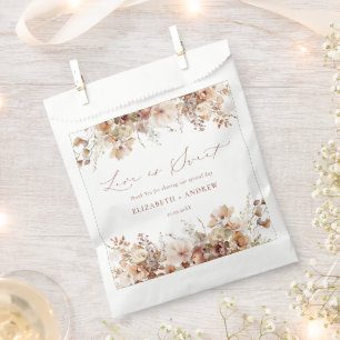 Rustic Boho Garden Blume Hochzeit Geschenktütchen