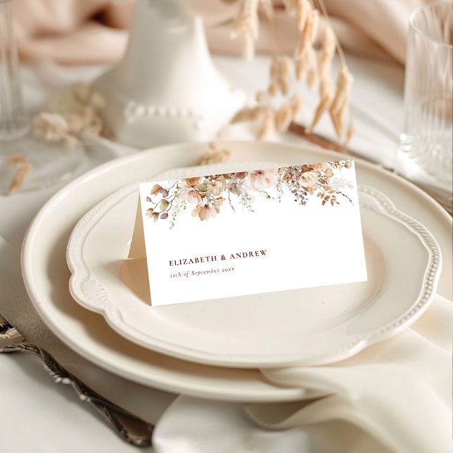 Rustic Boho Garden Blume Hochzeit Platzkarte (Von Creator hochgeladen)