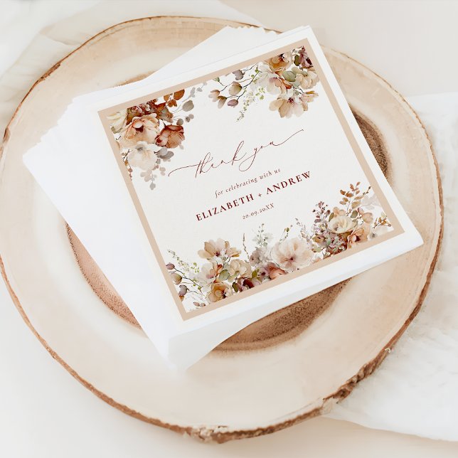 Rustic Boho Garden Blume Hochzeiten von Napkins Serviette (Von Creator hochgeladen)