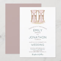 Rustic Boho Happy Couple Organza Stühle Hochzeit