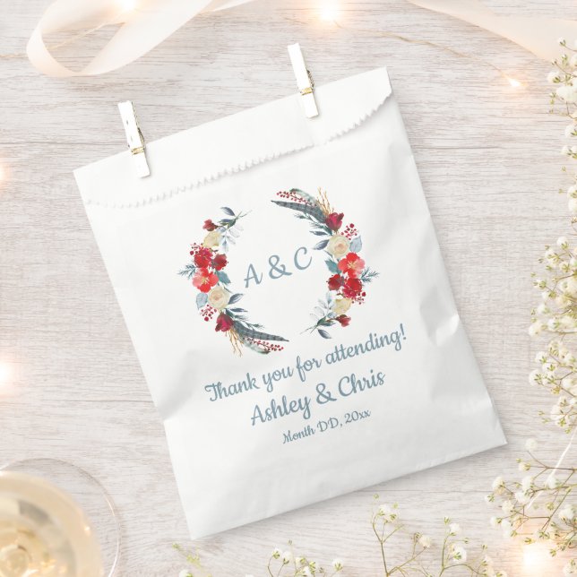 Rustic Boho Hochzeit Leckerei Land Danke Florenz Geschenktütchen (Ausgeschnitten)