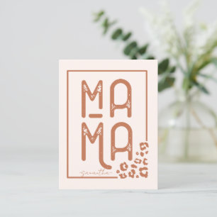 Rustic Boho Mama Postkarte