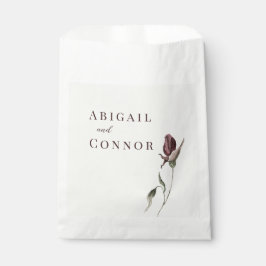 Rustic Boho Marsala Cream Floral Geschenktütchen