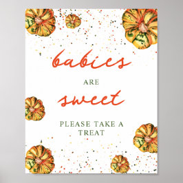 Rustic Boho Pumpkin Babies sind süß Poster