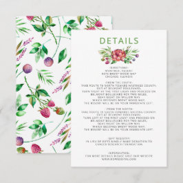 Rustic Boho Sukkulent Cactus Greenerity Wedding Begleitkarte