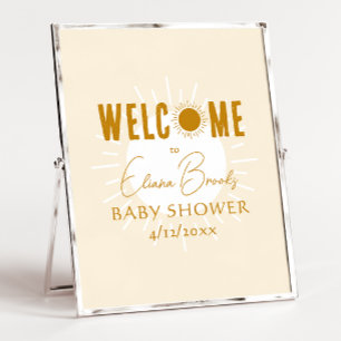 Rustic Boho Sunshine Welcome Baby Dusche Schild