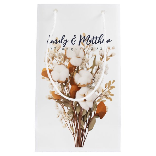 Rustic Boho Wedding Geschenktasche Kleine Geschenktüte (Vorderseite)