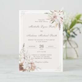 Rustic Boho Wedding Printable Einladung