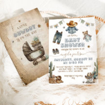 Rustic Boho Wild West Boy Baby Dusche