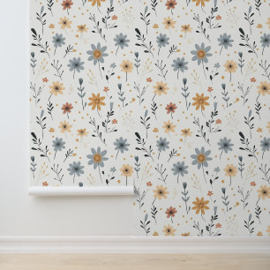 Rustic Boho Wildblume Wallpaper Tapete