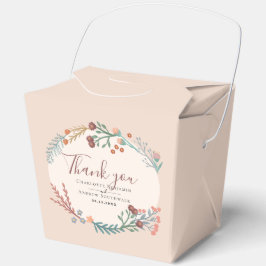 Rustic Boho Wildblume Wreath Wedding Geschenkschachtel