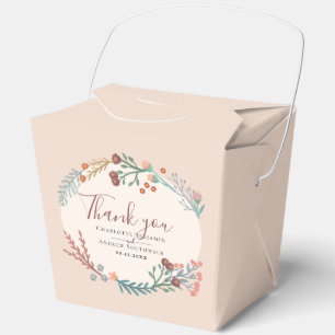 Rustic Boho Wildblume Wreath Wedding Geschenkschachtel