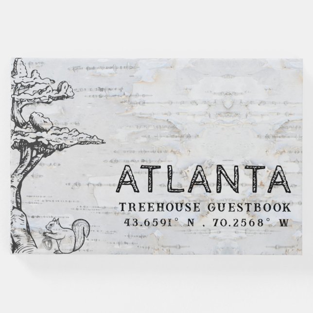 Rustic Bonsai Birch Wood Treehouse Airbnb Vermietu Gästebuch (Vorderseite)