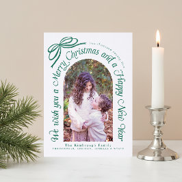 Rustic Bow We Wish You a Merry Christmas 