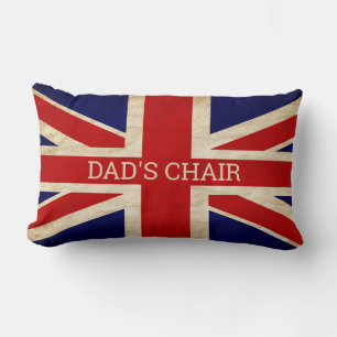 RUSTIC BRITISH Flag VATER unter dem Vorsitz Lumbar Lendenkissen