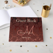 Rustic Brown Champagne Elegante Fall Monogram