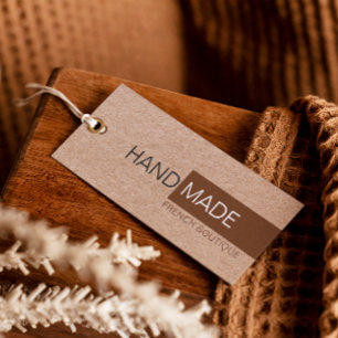 Rustic Brown Kraft Paper Closing Price Hang Tag