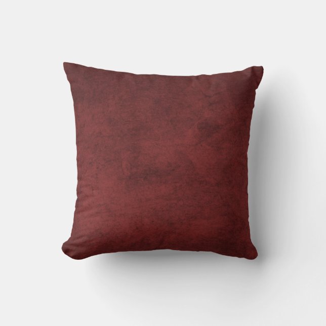Rustic Burgundy Red Kissen (Vorderseite)