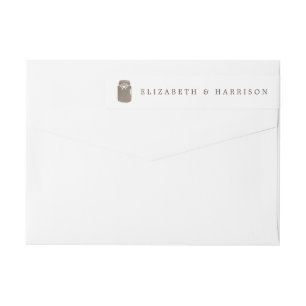 Rustic Burlap Mason Jar Wedding