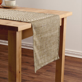 Rustic Burlap Nature Muster Long Table Runner Großer Tischläufer