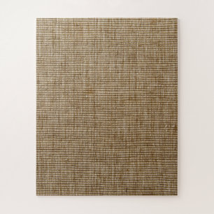 rustic burlap nature pattern puzzle