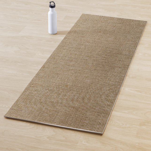 Rustic Burlap Nature Pattern Yoga Mat - Bauernhof Yogamatte (Beispiel)