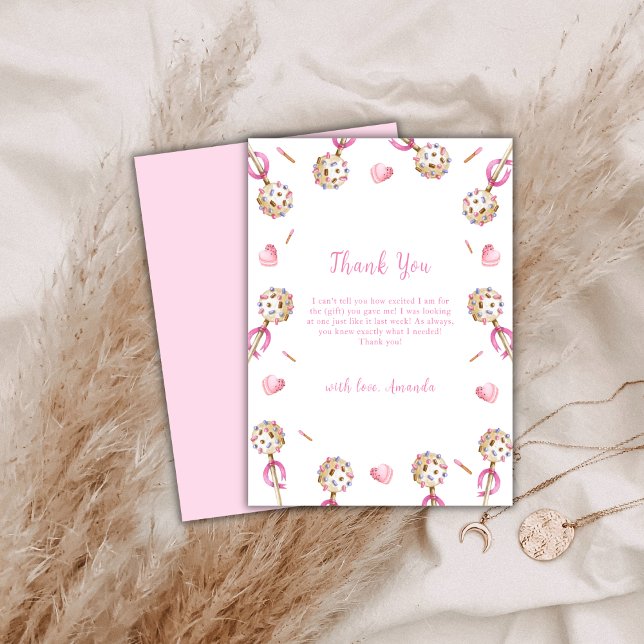 Rustic Candy Valentine Sweetheat Baby Showroom Dankeskarte (Rustic Candy Valentine Sweetheat Baby Shower Thank You Card)