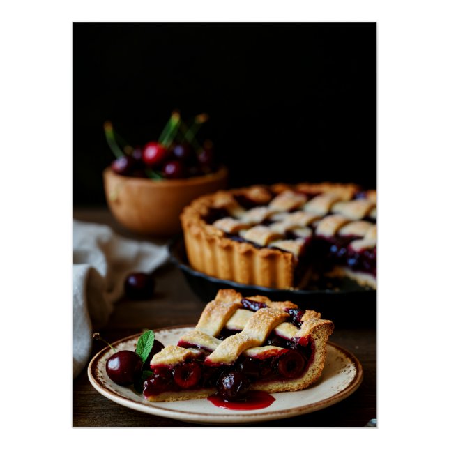 Rustic Cherry Pie Poster (Vorderseite)