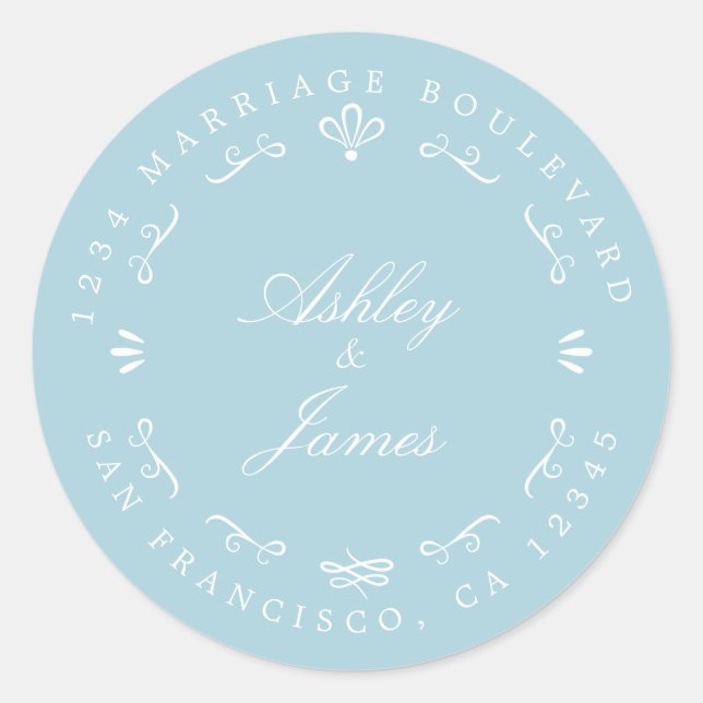 Rustic Chic Future Mr. Wedding Rücksendeadresse Runder Aufkleber (Vorderseite)