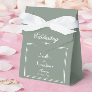 Rustic Chic Sage Green Elegant Danke für Ihre Hoch Geschenkschachtel